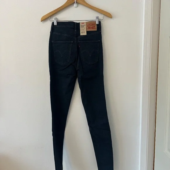 NWT Levi's Mile High Super Skinny Checkered Jeans | Size 26 - Picture 7 of 13